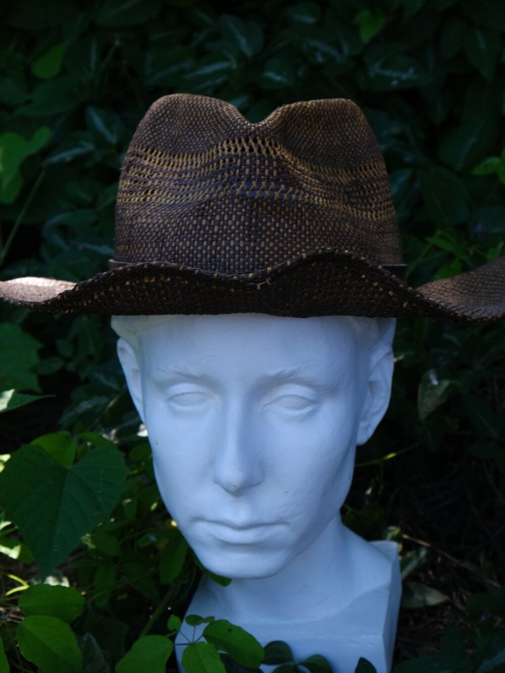 Outback Trading Co. Chocolate Brown Cowboy Hat Shell Embellished Size S/M Wester